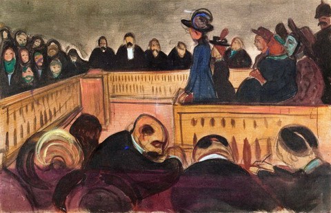 Foster-mothers-in-court-by-Edvard-Munch